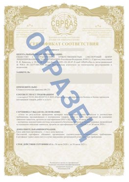 Образец Сертификат СТО 01.064.00220722.2-2020 Черноголовка Сертификат СТО 01.064.00220722.2-2020 